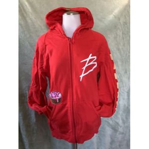 BAKERY HNY | Red Hoodie Zip Sweatshirt Kangaroo Pockets | Size S | GUC